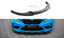 Maxton Design Front Ansatz V.1 für BMW M2 Competition F87 schwarz Hochglanz