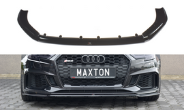 Maxton Design Front Ansatz passend für V.2 Audi RS3 8V FL Sportback schwarz Hochglanz