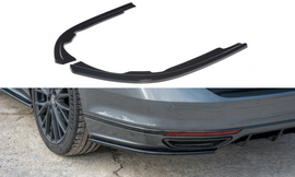 Maxton Design Heck Ansatz Flaps Diffusor passend für Volkswagen Passat R-Line B8 schwarz Hochglanz