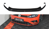 Maxton Design Front Ansatz passend für V.6 VW GOLF 7 R FACELIFT  schwarz Hochglanz