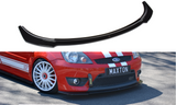 Maxton Design Front Ansatz passend für V.2 Ford Fiesta ST Mk6 schwarz Hochglanz
