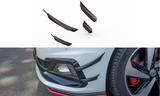 Maxton Design Stoßstangen Wings vorne (Canards) passend für VW Polo GTI Mk 6