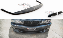 Laden Sie das Bild in den Galerie-Viewer, Maxton Design Front Ansatz für Seite + Front Ansatz für  BMW M5  / 5 M-Paket E39 schwarz Hochglanz