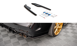 Maxton Design Heck Ansatz Flaps Diffusor für BMW M235i Gran Coupe F44 schwarz Hochglanz