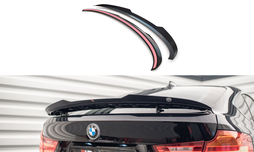 Maxton Design Spoiler CAP für BMW 3er GT F34 schwarz Hochglanz