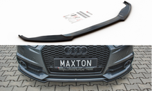 Laden Sie das Bild in den Galerie-Viewer, Maxton Design Front Ansatz passend für Audi S6 / A6 S-Line C7 FL  schwarz Hochglanz