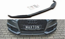 Maxton Design Front Ansatz passend für Audi S6 / A6 S-Line C7 FL  schwarz Hochglanz