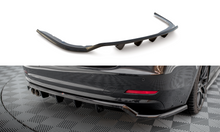 Laden Sie das Bild in den Galerie-Viewer, Maxton Design Mittlerer Diffusor Heck Ansatz DTM Look für BMW 4er Gran Coupe F36 schwarz Hochglanz