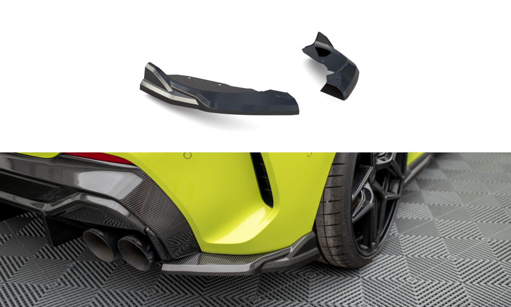Maxton Design Carbon Fiber Heck Ansatz Flaps Diffusor für BMW 1er F40 M-Paket/ M135i