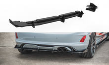 Laden Sie das Bild in den Galerie-Viewer, Maxton Design Robuster Racing Diffusor Heck Ansatz passend für + Flaps passend für Ford Fiesta Mk8 ST / ST-Line schwarz Hochglanz