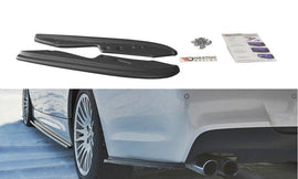 Maxton Design Heck Ansatz Flaps Diffusor passend für BMW 3er E90 M Paket schwarz Hochglanz