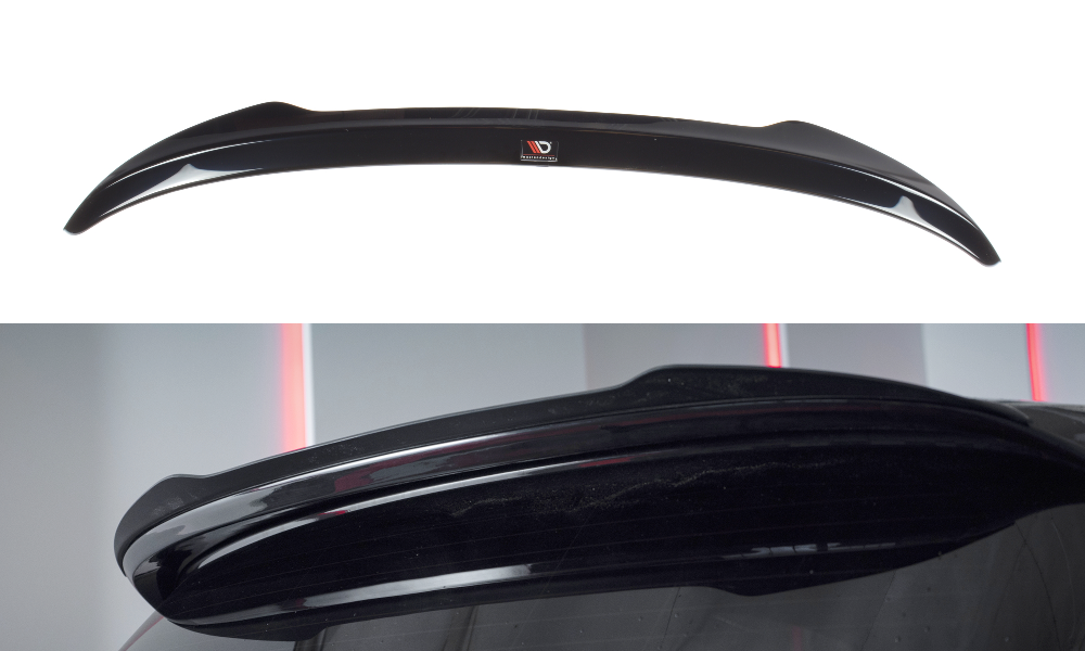 Maxton Design Spoiler CAP passend für BMW 1er E81/ E87 FACELIFT (AERO SPOILER) schwarz Hochglanz