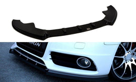 Maxton Design Front Ansatz passend für Audi S4 / A4 S-Line B8  schwarz Hochglanz