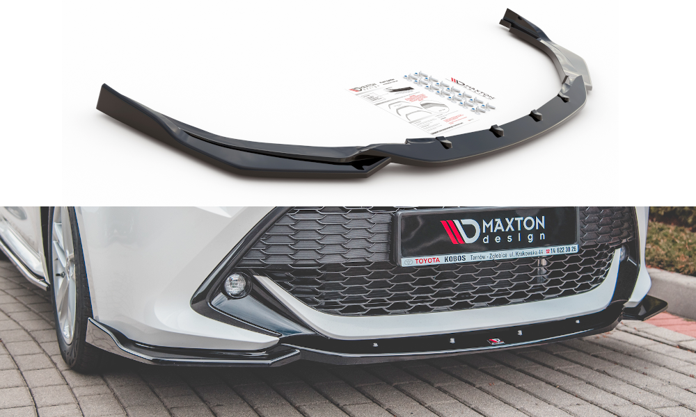 Maxton Design Front Ansatz passend für V.2 Toyota Corolla XII Touring Sports/ Hatchback schwarz Hochglanz