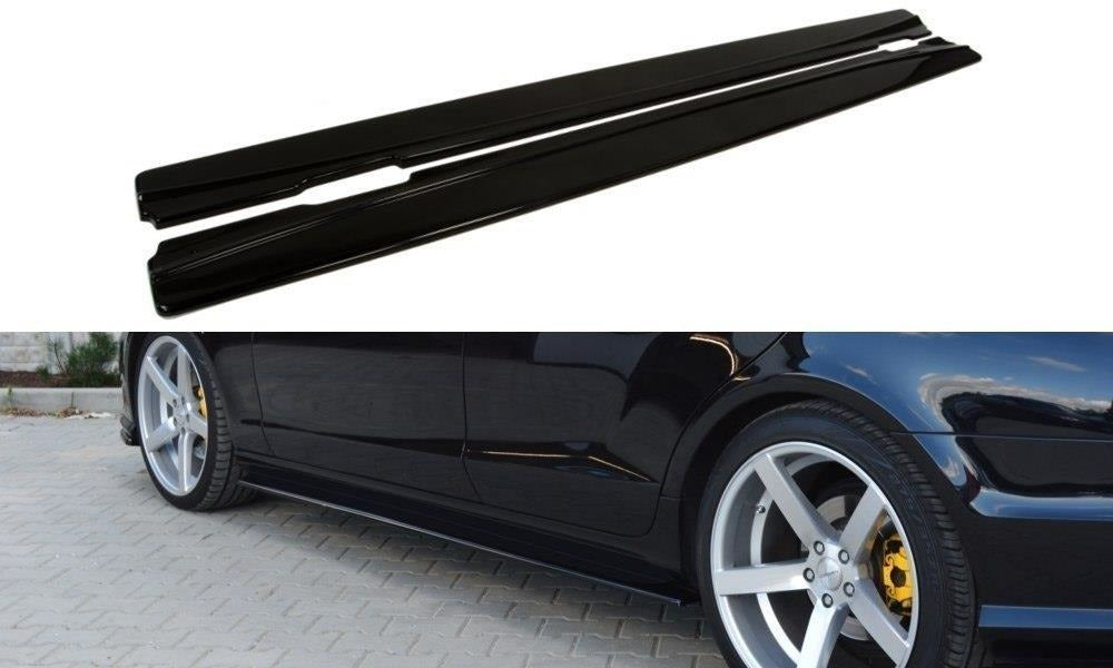 Maxton Design Seitenschweller Ansatz passend für MERCEDES CLS C218 AMG LINE schwarz Hochglanz