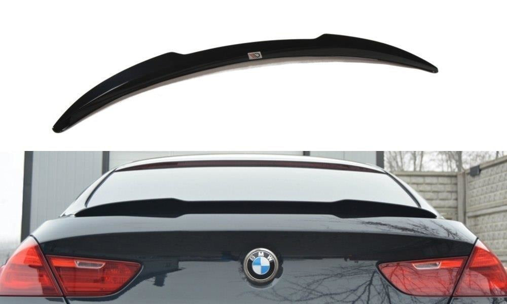 Maxton Design Spoiler CAP passend für BMW 6er Gran Coupe M Paket schwarz Hochglanz