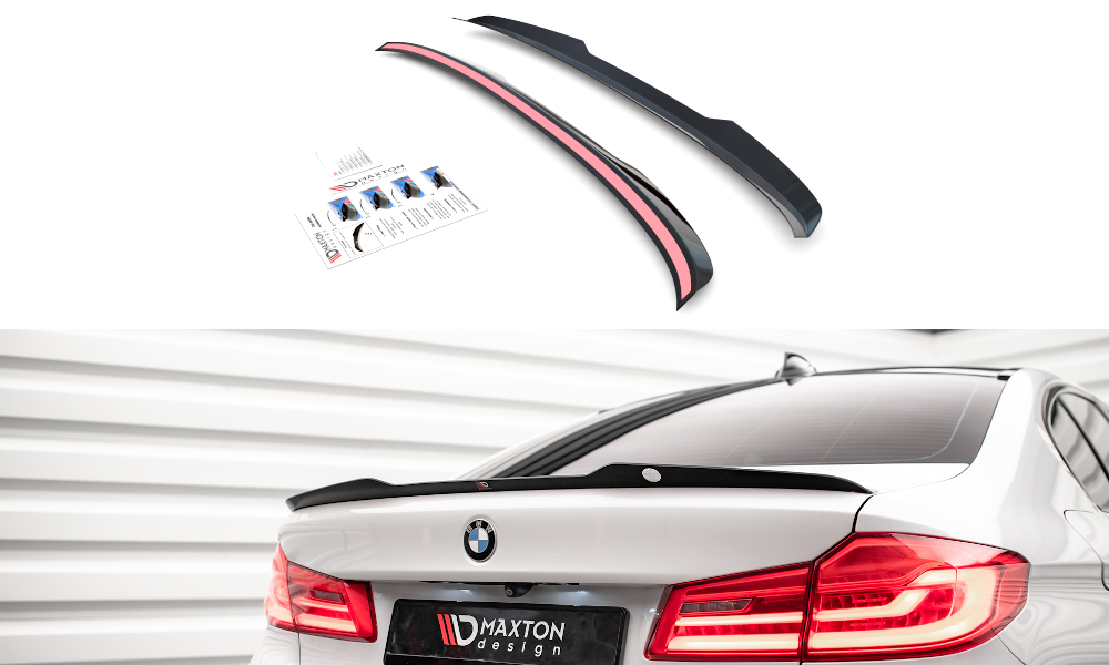 Maxton Design Spoiler CAP für BMW 5er G30 schwarz Hochglanz