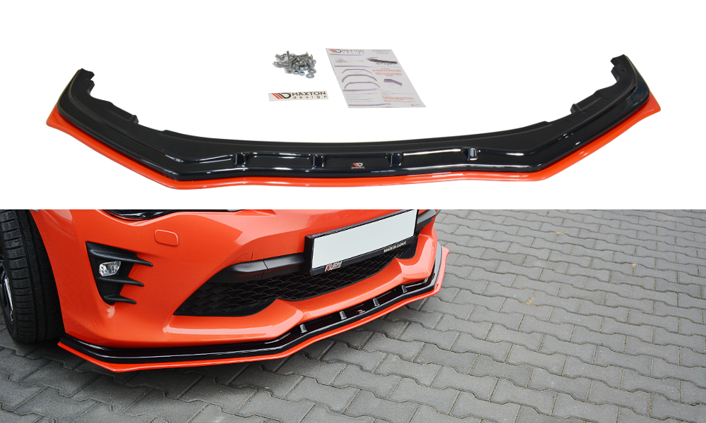Maxton Design Front Ansatz passend für V.4 TOYOTA GT86 FACELIFT schwarz Hochglanz