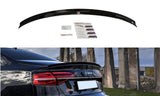 Maxton Design Spoiler CAP passend für Audi S8 D4 FL schwarz Hochglanz