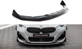 Maxton Design Front Ansatz V.3 für BMW 2 Coupe M-Paket / M240i G42 schwarz Hochglanz