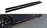 Maxton Design Seitenschweller Ansatz passend für BMW 4er F32 M Paket schwarz Hochglanz