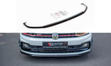 Maxton Design Front Ansatz passend für V.3 VW Polo GTI Mk6 schwarz Hochglanz