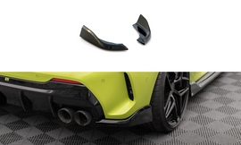 Maxton Design Heck Ansatz Flaps Diffusor V.6 für BMW 1er F40 M-Paket/ M135i schwarz Hochglanz