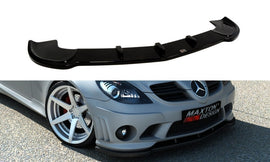Maxton Design Front Ansatz passend für MERCEDES SLK R171 (FÜR ME-SLK-R171-AMG204-F1) schwarz Hochglanz