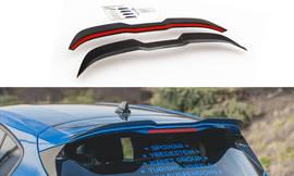 Maxton Design Spoiler CAP passend für V.1 Ford Focus ST Mk4 schwarz Hochglanz