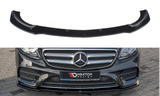 Maxton Design Front Ansatz passend für Mercedes-Benz  E43 AMG / AMG-Line W213 schwarz Hochglanz