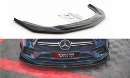 Maxton Design Front Ansatz passend für V.3 Mercedes A35 AMG W177 schwarz Hochglanz
