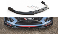 Laden Sie das Bild in den Galerie-Viewer, Maxton Design Front Ansatz passend für V.3 Hyundai I30 N Mk3 Hatchback/ Fastback schwarz Hochglanz