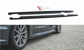 Maxton Design Dok³adki ProgÃ³w Audi S6 / A6 S-Line C7 FL  schwarz Hochglanz