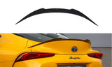 Maxton Design Spoiler CAP passend für Toyota Supra Mk5 schwarz Hochglanz