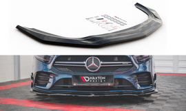 Maxton Design Front Ansatz passend für V.1 Mercedes A35 AMG W177 schwarz Hochglanz
