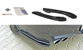 Maxton Design Heck Ansatz Flaps Diffusor passend für BMW M6 E63 schwarz Hochglanz