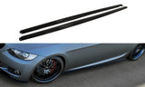 Maxton Design Seitenschweller Ansatz passend für BMW 3er E92 M Paket schwarz Hochglanz