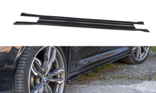 Laden Sie das Bild in den Galerie-Viewer, Maxton Design Seitenschweller Ansatz passend für BMW X4 M-Paket G02 schwarz Hochglanz