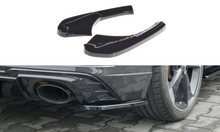 Laden Sie das Bild in den Galerie-Viewer, Maxton Design Heck Ansatz Flaps Diffusor passend für Audi RS3 8V FL Sportback schwarz Hochglanz