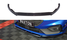 Maxton Design Front Ansatz passend für V.2 Ford Focus ST / ST-Line Mk4 schwarz Hochglanz