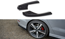 Laden Sie das Bild in den Galerie-Viewer, Maxton Design Splitter / Diffusor Heck Ansatz passend für Audi RS3 8V FL Limousine schwarz Hochglanz