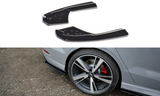 Maxton Design Splitter / Diffusor Heck Ansatz passend für Audi RS3 8V FL Limousine schwarz Hochglanz