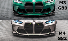 Laden Sie das Bild in den Galerie-Viewer, Maxton Design Carbon Fiber Front Ansatz V.1 für BMW M4 G82  / M3 G80