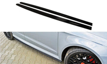 Laden Sie das Bild in den Galerie-Viewer, Maxton Design Seitenschweller Ansatz passend für Audi RS3 8V Sportback schwarz Hochglanz