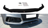 Maxton Design Front Ansatz passend für V.2 Audi RS7 Facelift schwarz Hochglanz