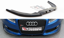 Laden Sie das Bild in den Galerie-Viewer, Maxton Design Front Ansatz passend für V.2 Audi RS4 B7 schwarz Hochglanz