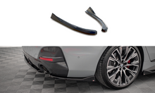 Laden Sie das Bild in den Galerie-Viewer, Maxton Design Heck Ansatz Flaps Diffusor V.2 für BMW 4er Gran Coupe M-Paket G26 schwarz Hochglanz