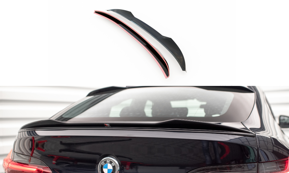Maxton Design Spoiler CAP für 3D BMW X4 M-Paket G02 schwarz Hochglanz
