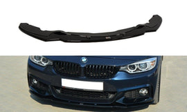 Maxton Design Front Ansatz passend für v.1 BMW 4er F32 M Paket schwarz Hochglanz
