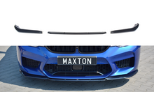Laden Sie das Bild in den Galerie-Viewer, Maxton Design Front Ansatz passend für V.2 BMW M5 F90 schwarz Hochglanz